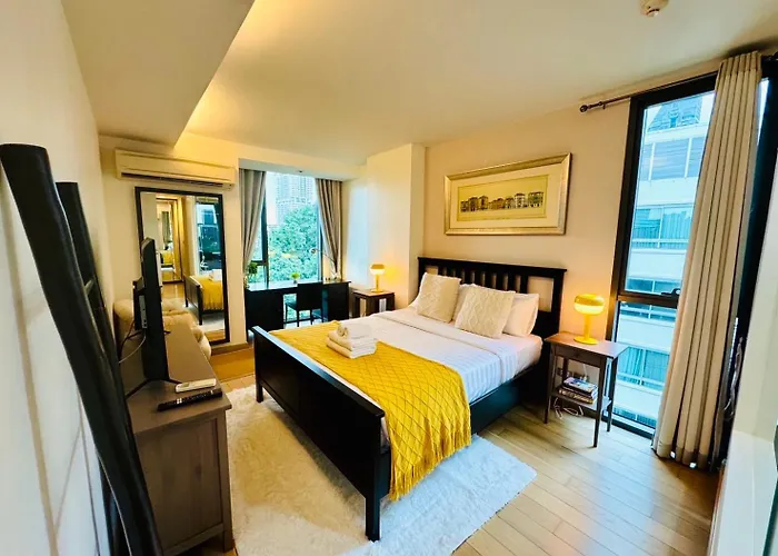 Cozy Spacious 1br 3pax Gardenview, 700m Bts Thonglo, Samitivej, Skv49, Fast Wifi アパート *