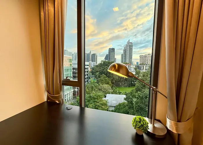 Cozy Spacious 1br 3pax Gardenview, 700m Bts Thonglo, Samitivej, Skv49, Fast Wifi アパート バンコク都