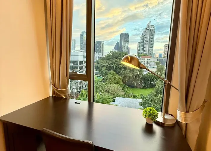 Cozy Spacious 1br 3pax Gardenview, 700m Bts Thonglo, Samitivej, Skv49, Fast Wifi